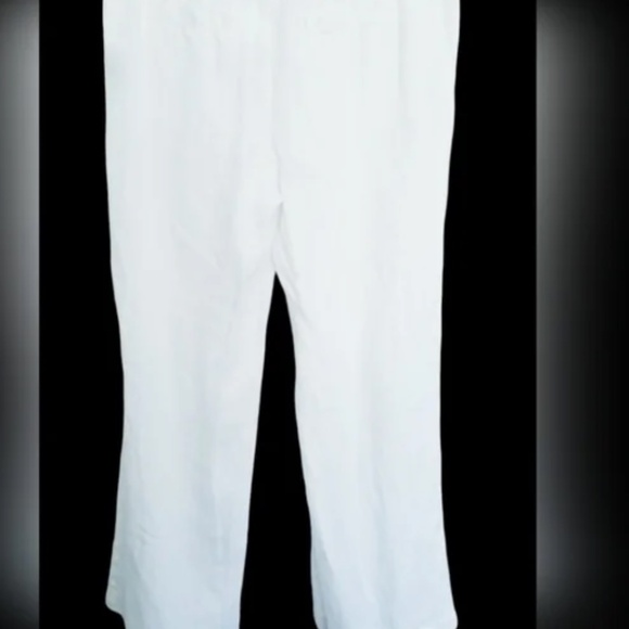 Juicy Couture White Linen Pants 100% Linen Exterior Adjustable drawstring and - Picture 5 of 13